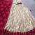 Off White Navaratri Special Bandhej Print With Gotta Patti Lace Touch Up Lehenga with Unstitched Blouse