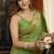 Light green kota silk blend paithani saree with meenakari floral bootis