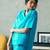 Turquoise blue cotton co ord set