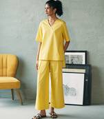 Lemon yellow cotton co ord set