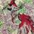 women's georgette floral design scarf with tassle