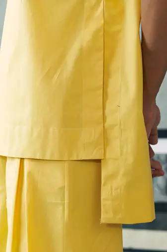 Lemon yellow cotton co ord set