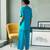 Turquoise blue cotton tunic top
