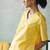 Lemon yellow cotton tunic top