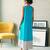 Turquoise blue grey cotton maxi dress