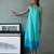 Aqua blue cotton maxi dress