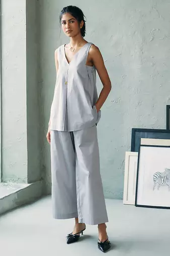Muted grey cotton co ord set