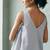 Muted grey cotton tunic top