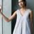 Muted grey cotton tunic top
