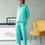 Aqua blue cotton co ord set