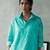 Aqua blue cotton short kurta top