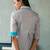 Light grey cotton shirt dress