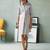 Light grey cotton shirt dress