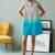 Grey blue cotton mini dress