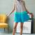 Grey blue cotton mini dress