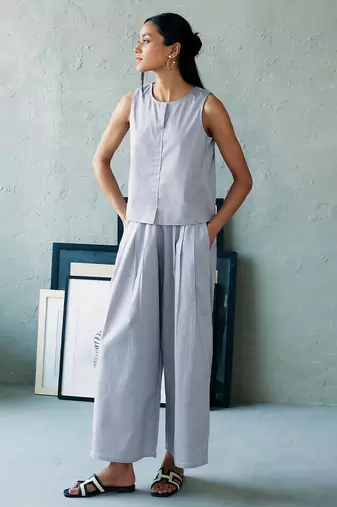 Muted grey cotton co ord set