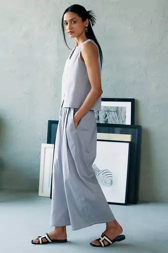 Muted grey cotton co ord set