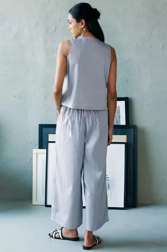 Muted grey cotton co ord set