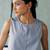 Muted grey cotton tank top