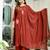 Women's Maroon  Embroidered Kurta Palazzo Set with Dupatta