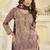 Lavender embroidered jacquard plazzo suit