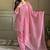 Light-pink embroiderd crunchy salwar suit