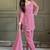 Light-pink embroiderd crunchy salwar suit