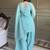 Sky-blue embroiderd crunchy salwar suit