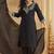 Black embroiderd rayon salwar suit