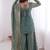 Turquoise embroidered fendy salwar suit
