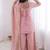 Baby-pink embroidered fendy salwar suit