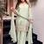 Seg-green embroidered crepe salwar suit