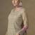 Beige and pink embroidered georgete sharara style suit