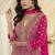 Pink embroidered georgete anarkali suit