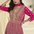 Pink embroidered georgete anarkali suit