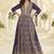 Purple embroidered georgete anarkali suit