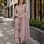 Lavender chinon suit with embroidery & diamond work