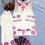 White silk suit with thread embroidery work