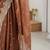 Women's satin silk saree with elegant lace border party wear designer saree
