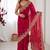 Women's satin silk saree with elegant lace border party wear designer saree