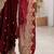 Women's satin silk saree with elegant lace border party wear designer saree