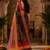 Women linen multicolor floral motifs bollywood saree