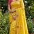 Women silk blend cream embroidery bollywood saree