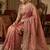 Women silk blend pink embroidery bollywood saree