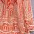 Rust Orange Silk blend with Fusing Embroidered Lehenga Choli