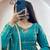 teal silk embroidered festive anarkali suit