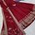 Deep red georgette anarkali gown suit