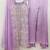 Lavender purple zari embroidered kurta set with palazzo and dupatta