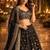 Designer Black Sequins Embroidered Lehenga Set