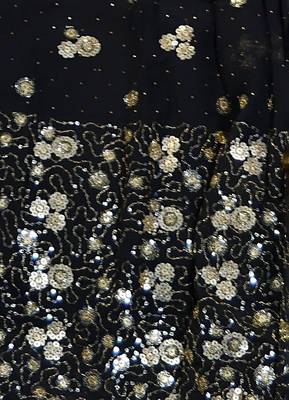 Designer Black Sequins Embroidered Lehenga Set 5
